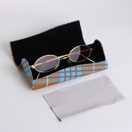 Magnet glass case, length 16 cm, brown/blue color-3