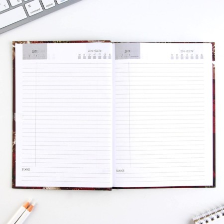 Diary in a gift box, A5, 80 sheets, a solid cover for a "beloved teacher"-4