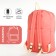 Youth backpack from lightning textiles, 2 pockets, pink color