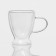 Glass mug with double walls "Duo", 300 ml