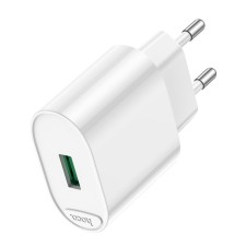 Сетевое зарядное устройство Hoco C109A, 1 USB, 18 Вт, QC, белое