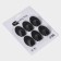 A set of metal self -adhesive hooks Savanna Black Loft Drop, 6 pcs, 1.9 × 5.3 × 3.5 cm