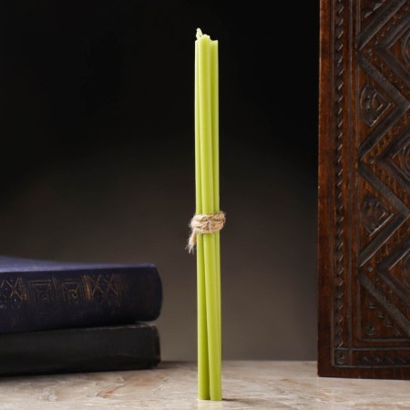 Wax candles "million dollars", 18 cm, 3 pcs