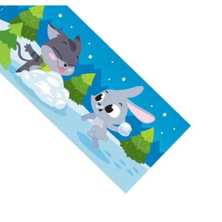 New Year's coupons "Collect a puzzle. Happy New Year! ”, 12 Pazle Pictures, 3+-2
