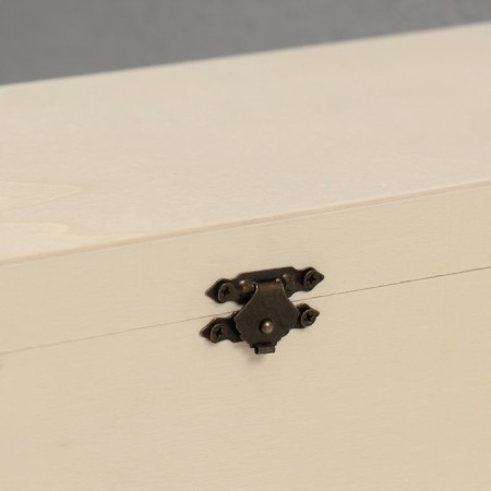 Casket wood for painting "rectangular" locking buckle 26x11x8 cm-1