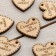 Set of tags 10 pcs, heart "Thank you for the order", 2.5x2.5cm