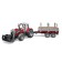 Massey Ferguson tractor, with a manipulator and trailer