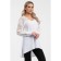 Women's tunic, size 42, white color