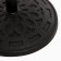 Umbrella stand, black, 48.5 x 34 cm, for umbrellas with pipe diameter 38/48 mm