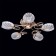 Cellular Cell "Fiesta" 5x60W E14 gold 65x65x13cm