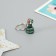 Polystone keychain "Snake in the New Year's cap/scarf" mix 1.5x1.5x3 cm