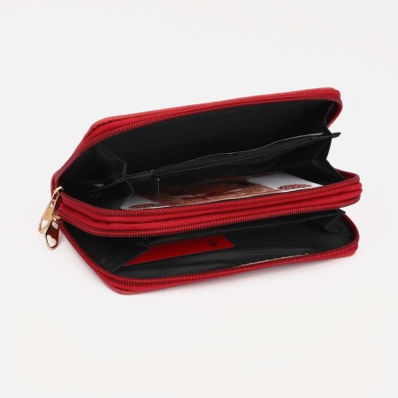 Women's wallet on lightning, red color-2