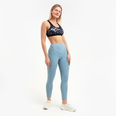 Female leggings, blue color, size 44 (s)