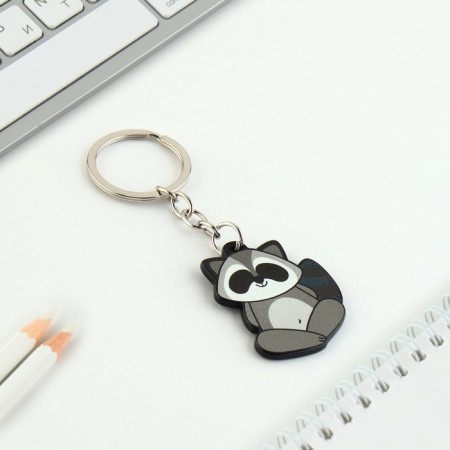 Acrylic keychain "Raccoon", 7.2 x 14 cm-3