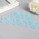 Plastic sticker phosphorus "butterflies" set 5pcs mix 17x12 cm