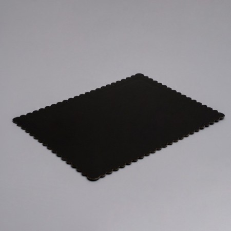 The substrate is reinforced, rectangular, wave, 30 x 40 cm, white-black, 3.2 mm-2