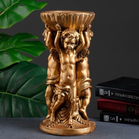 Figure Kashpo "Three Angels", Bronze, 0.3 l/15x15x33cm