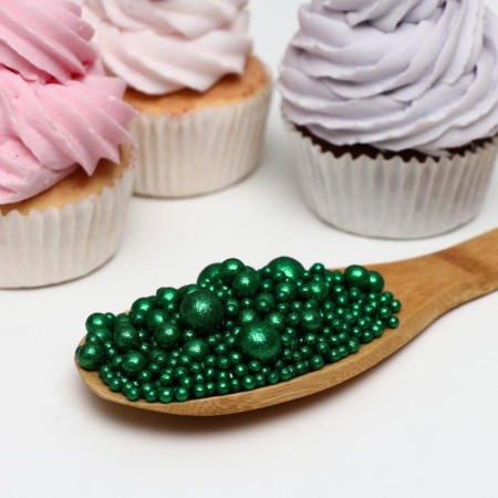 Sprinking confectionery with glitter "shine" green 1.5 kg 5697876-1