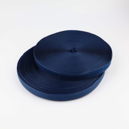 Velcro, 20 mm × 25 ± 1 m, dark blue color