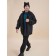Windbreaker for boys, height 128 cm, black color