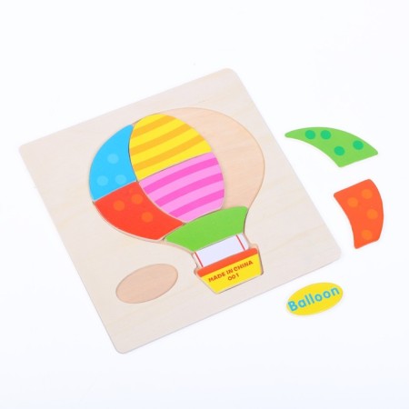 Children's wooden frames-lodges "Transport" 15 × 15 × 0.5 cm, mix-8