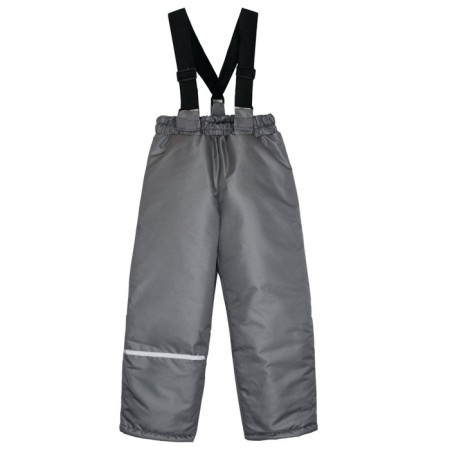 Pants are children insulated, height 152 cm, graphite color
