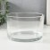 Glass of Glass for 1 candle "Round" transparent 12.7x12.7x7.8 cm