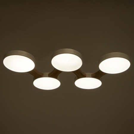 Chandelier 625361/5 LED 65W 3 modes 3000-6000k light wood 80x47x5 cm Bayerlux-3