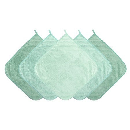 Set of towels "season", size 30x30 cm, mint color, 5 pcs-1
