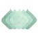 Set of towels "season", size 30x30 cm, mint color, 5 pcs