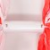 Pompom 1pc, white color+ red