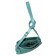 Bag Cross-Bodi with a zipper, blue color