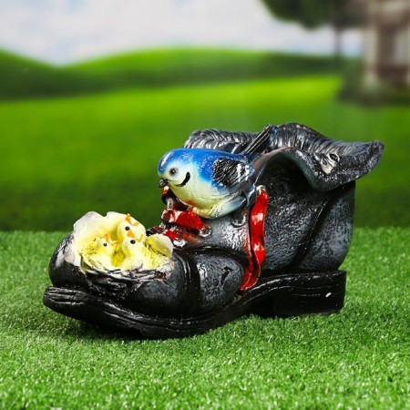 Figure pot "Boat with a nest" 15.5x27cm mix-7