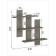 Hinged shelf "Dublin 5", 840 × 140 × 870 mm, color graphite