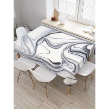 The tablecloth “Skinali marble”, rectangular, Saten, size 120x145 cm