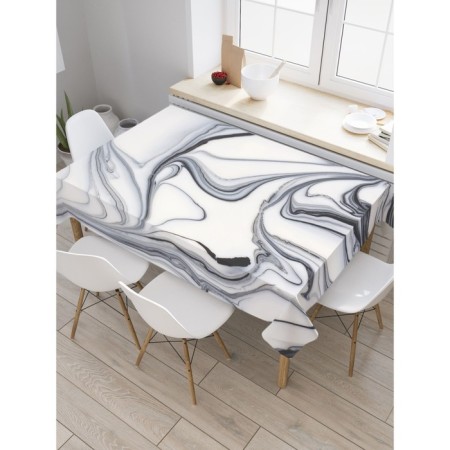 The tablecloth “Skinali marble”, rectangular, Saten, size 120x145 cm