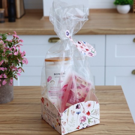 Gift package with a box, packaging, "inspire", 12 x 12 x 40 cm-4