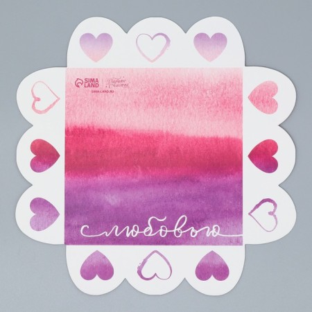Bearbox, confectionery packaging with PVC lid, “with love”, 10.5 x 10.5 x 3 cm-7