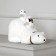 LED figure "Penguins on the bear" 28 × 21 × 15 cm, phlock, batteries CR2032x2 (not in the kit), glow warm white