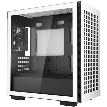 The body deepcool CH370 is white without BP MATX 7x120mm 4x140mm 1xusb2.0 1xusb3.0 Audio Bott PSU-1