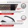 SkyWay, Crystal-1 m, black eco-leather braid, colored rhinestones