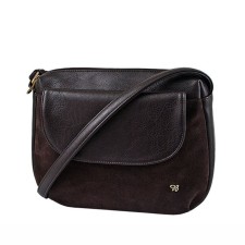 Women's bag (B2726-01140) Artificial leather + suede, brown, 1x210x21 cm