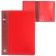 Folder with 10 A4, 500 μm inserts, calligrata, pocket on the spine, red