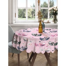 The tablecloth “Flower slots”, round, Saten, d = 150 cm