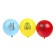 Latex ball 12 "Transformers" monochrome print, set of 5 pcs.