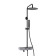 The shower system wasserkraft a114.258.218.cb thermo, tropical shower, thermostat, black