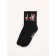 Male socks, black "weekdays of foxes"