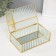 Casket glass with a metal frame "Butterfly" rectangle transparent 12.3x20x8.3 cm 1052434