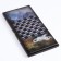 NARDS "Wolf and Eagle", wooden board 50 x 50 cm, with a field for playing checkers