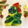 New Year. Symbol 2025. Piggy bank "Snake with a bill" 20x16cm, green